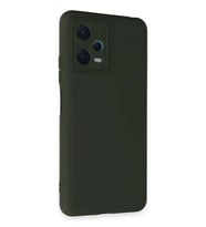 Redmi Note 12 5G Kılıf Nano içi Kadife Silikon - Koyu Yeşil