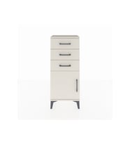 Arges Komodin Tek Raflı 3 Çekmeceli Tek Kapaklı 44x30x106 Aytaşı-Aytaşı