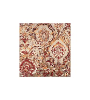 Bursa İpek Bej Flower Desen Twill İpek Eşarp