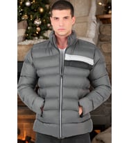 M8650 DEWBERRY ERKEK PUFFER MONT-DÜZ GRİ