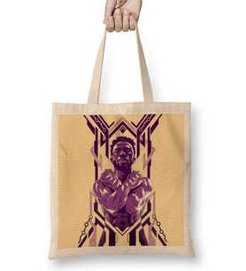 Black Panther Wakanda Forever Bez Çanta Uzun Saplı