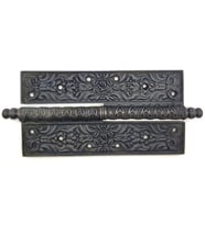 Antika Tarz Dekoratif Pirinç Lüks Okka Menteşe - 20cm, Oksit