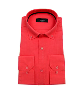 Erkek Slim Fit Keten Gömlek BGL-ST00164 (Nar Çiçeği)