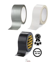 Çok Amaçlı 3'lü Set Siyah Beyaz Gri Dayanıklı İzolasyon Gri Tamir Bandı 48 mm 10 mt 1 Adet