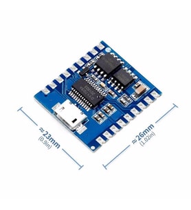 DY-SV17F MP3 Wav Ses Çalma Modülü 4mb, 5W Hoparlör, Microusb