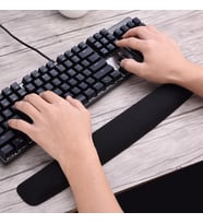 LN-2020 Bozulmaz Sünger Klavye Bileklik Pad-Kaymaz Dayanıklı Kolay Yazma, Agrı Kesici Nefes Alabilir Sünger Malzeme Ofis Ev Için Tasarlı Güçlü Kavrama Klavye Desk Pad(UZ:40CM En:5cm Yük:3cm)