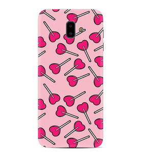 Samsung J6 Plus J7 Prime J7 Pro M20 Kılıf Desenli Silikon Heart Lollipop 1414
