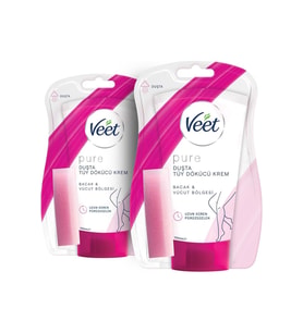 KarokTicaretSell Veet Pure Duşta Tüy Dökücü Krem Normal Ciltler (2 x 150 ml) 1220029