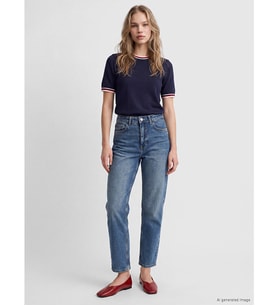LCW Jeans İndigo Petite Mom Fit Kadın Jean Pantolon