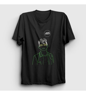 Presmono Unisex Siyah Eyes Arctic Monkeys T-Shirt 13101tt