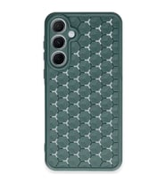 Galaxy A15 4G Kılıf Petek Silikon Kapak - Koyu Yeşil