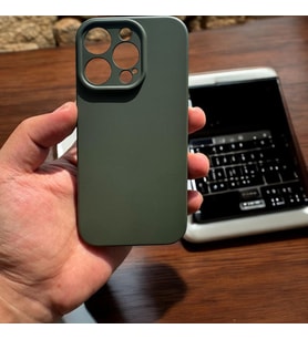 Iphone 16 Pro Uyumlu Kılıf Lansman Silikon Ve Esnek (Zeytin Yeşili)
