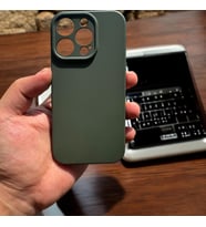 Iphone 16 Pro Uyumlu Kılıf Lansman Silikon Ve Esnek (Zeytin Yeşili)