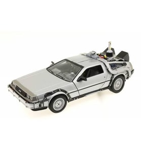 Welly Geleceğe Dönüş Arabası Seri 2 Metal Model Araba Back To The Future Delorean 1/24 Ölçek