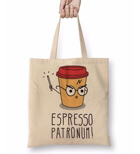 Harry Potter Espresso Patronum Bez Çanta Uzun Saplı