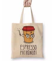 Harry Potter Espresso Patronum Bez Çanta Uzun Saplı