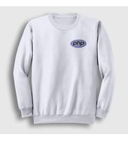 Presmono Unisex Beyaz Php Coder Programmer Developer Yazılımcı Sweatshirt 337539tt (Beyaz)