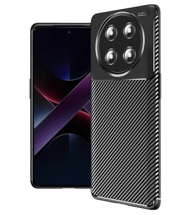 Pilelistore   Honor Magic 7 Lite Kılıf Auto Focus Karbon Kapak - Siyah
