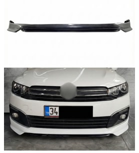 🚘 Peugeot 301 Ön Ek (Makyajlı) – Sportif Plastik Tampon Altı Eki  Dayanıklı Malzeme (Turkuaz)