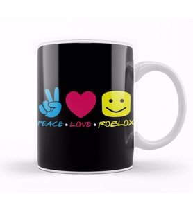 Roblox Peace Love Kupa Bardak Porselen