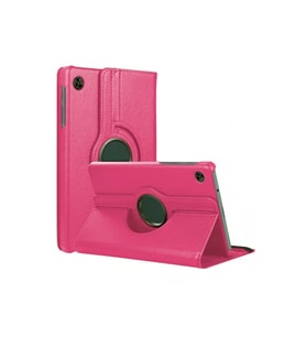 Samsung Galaxy Tab A11 360 Tablet Deri Kılıf - Pembe