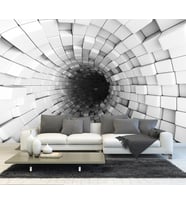 3D Tünel Derinlik Duvar Kağıdı