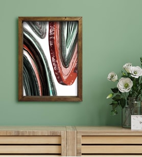 BK Gift Otel Odası Konseptli Doğal Masif Ahşap Çerçeveli Tablo 30x40cm-60