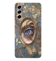 Samsung Galaxy S21 FE Uyumlu Aesthetic Göz Tasarımlı Şeffaf Telefon Kılıfı