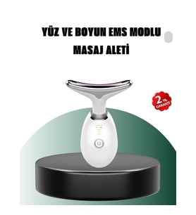 LED Işık Terapili Yüz ve Boyun Cilt Bakım Masaj Cihazı