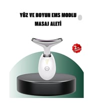 LED Işık Terapili Yüz ve Boyun Cilt Bakım Masaj Cihazı