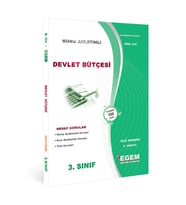 Egem Yayınları Açık Öğr. Aöf Devlet Bütçesi Konu Anlatımlı Soru Bankası (Çok Renkli)