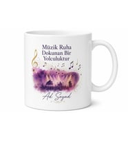Konser Hatırası Tasarım Baskılı Porselen Kupa Bardak Müzik Hediye