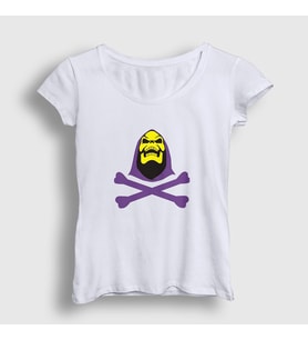 Presmono Kadın Beyaz Skeletor İskeletor He Man T-Shirt 434037tt (Beyaz)