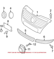Tampon Panjurusı Passat Cc 2009-2012 Orta (Oem No:3C88536779B9)