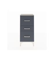 Arges Komodin 3 Çekmeceli 44x30x96 Aytaşı-Antrasit