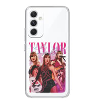 Samsung Galaxy M34 5G Uyumlu Taylor Swift Desenli Şeffaf Telefon Kılıfı