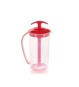 Omnipazar SY-4564 Plastik Uzun Karıştırıcılı Ayran Sürahi 1,75 lt Kırmızı