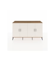 Kronos Konsol 6 Raflı 4 Kapaklı 176x59x99 Çam-Aytaşı/Antrasit