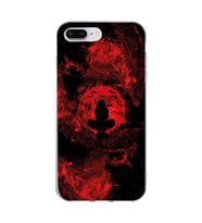 Iphone 7 PLUS - 8 PLUS Uyumlu İtachi Uchiha Tasarımlı Şeffaf Telefon Kılıfı