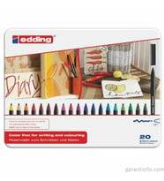 Edding 1300 Keçeli Grafik Kalemi (20 li Metal Kutu)