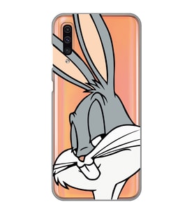Samsung Galaxy A70 Uyumlu Bugs Bunny Desenli Şeffaf Telefon Kılıfı