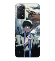 Xiaomi Redmi Note 11 PRO Uyumlu Chainsaw Man Tasarımlı Şeffaf Telefon Kılıfı