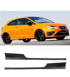 Seat İbiza Mk4 2Kapı Cupra Yan Marşpiyel Seti Mat Siyah Plastik 2 Adet 2008-2017