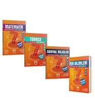 Mozaik 7.Sınıf Türkçe Matematik Fen ve Sosyal Bilimler Soru Bankası Seti 4 Kitap