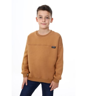 Toontoy Erkek Çocuk Sweatshirt (Kahverengi)