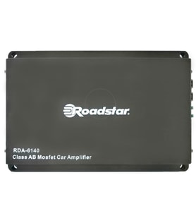 Roadstar RDA 6140 4 Kanal AB Klass Amfi 3000W 4x60W RMS Yeni Seri (Siyah)