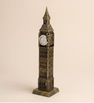 Dekoratif Vintage Big Ben Bronz Masa Saati (24 cm)