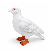 Canlı Boy Güvercin Biblo Polyester Dekoratif Heykel Hediyelik Ev Ofis Bahçe Dekoru 24 cm