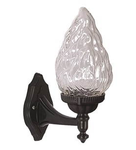 AVONNI BAP-68191-1BSY-M2 Siyah Boyalı Dış Mekan Aydınlatma E27 ABS Akrilik Cam 25x15cm