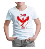 Pokemon Go - Team Valor Beyaz Çocuk Tshirt